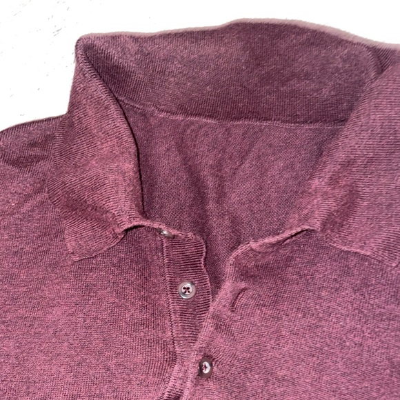 Sweater nice brown burgundy long sleeve sweater mens Large - Picture 2 of 5